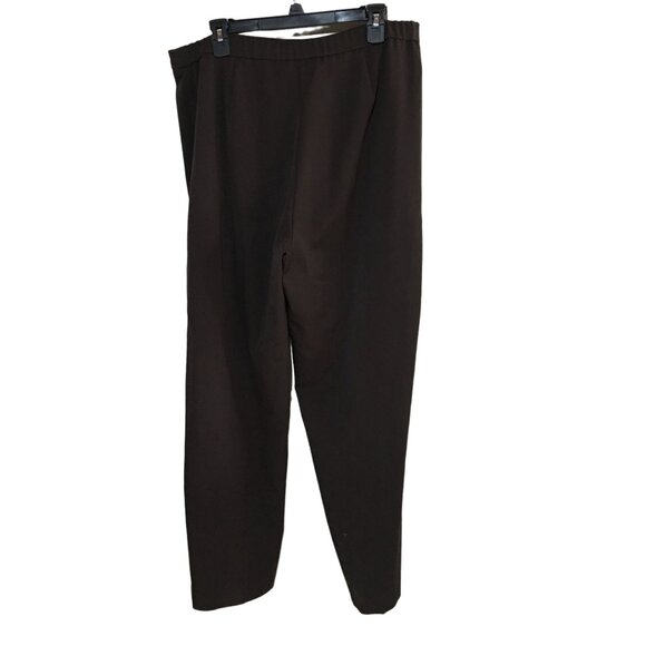 JM COLLECTION  BROWN DRESS PANTS WOMENS SIZE 16 - Picture 2 of 4